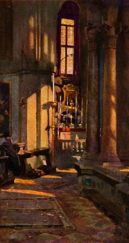 San Zaccaria, Veneza (cor litho) de Patrick William Adam