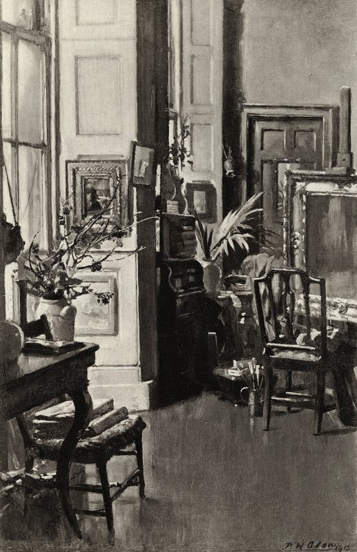 Estúdio de Miss Paterson (litho) de Patrick William Adam