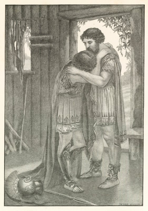 Ilustração para a Odisseia de Homero (litografia) de Patten (after) Wilson