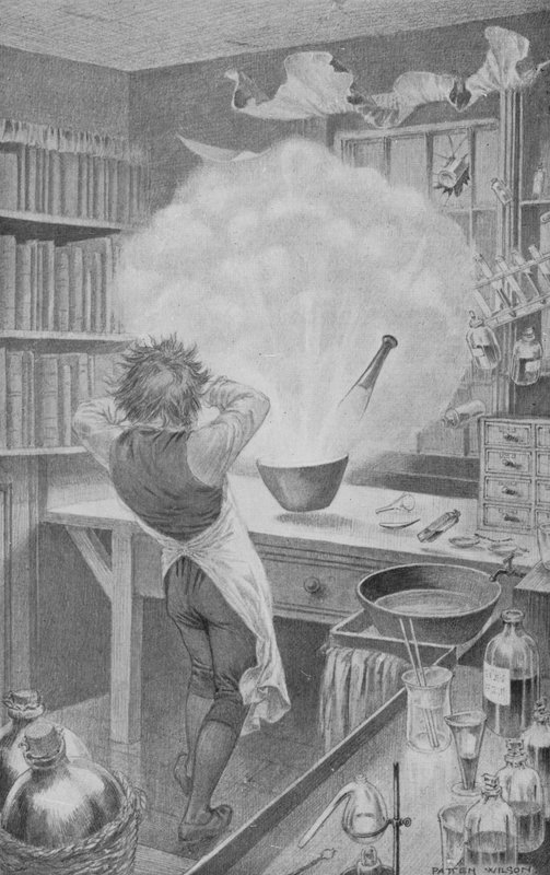 Davy, e uma Explosão (litho) de Patten Wilson