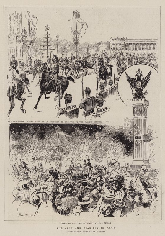 O Czar e Czaritsa em Paris de Paul Destez