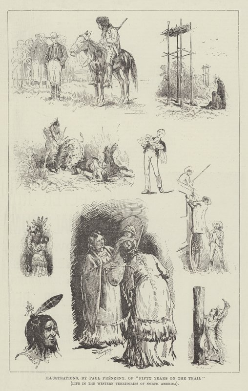Ilustrações de cinquenta anos na trilha de Paul Frenzeny