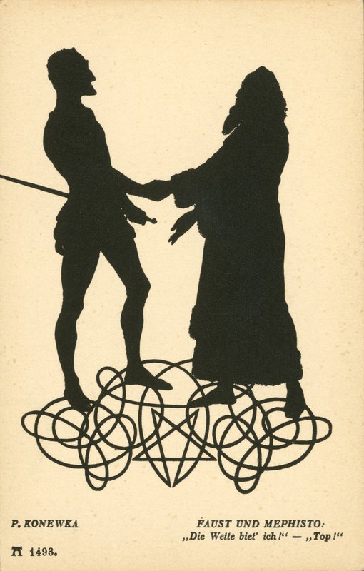 Fausto e Mefistófeles de Paul Konewka