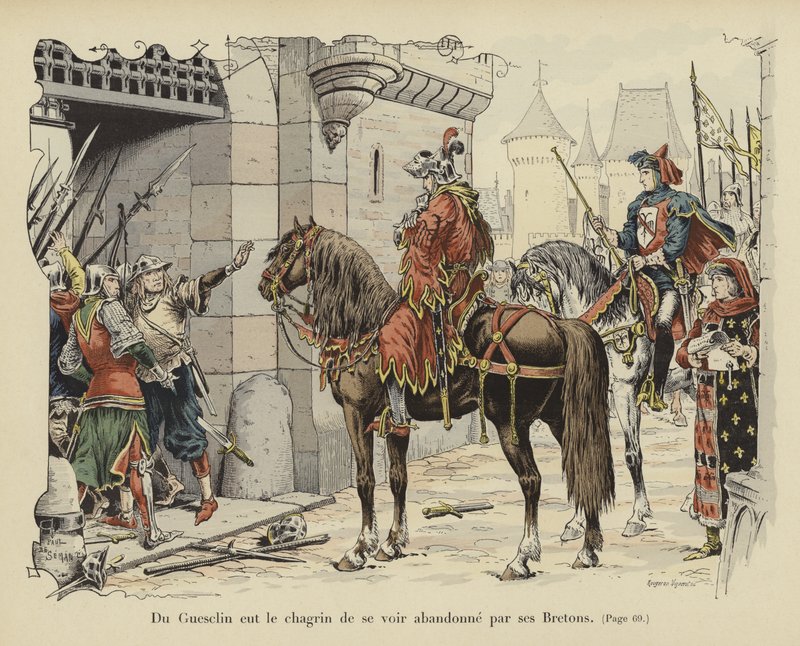 Bertrand du Guesclin abandonado por seus britânicos de Paul de Semant