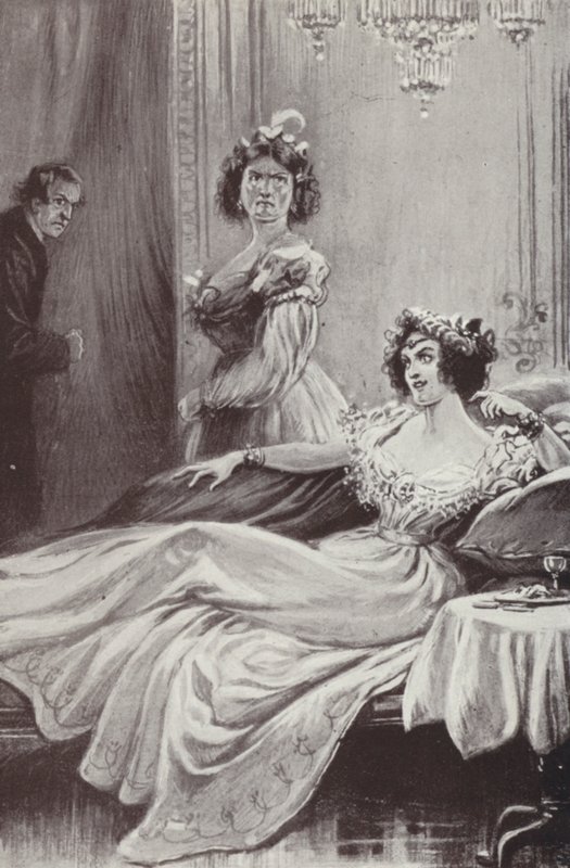 Ilustração para Barchester Towers de Anthony Trollope (litho) de Paul (after) Hardy