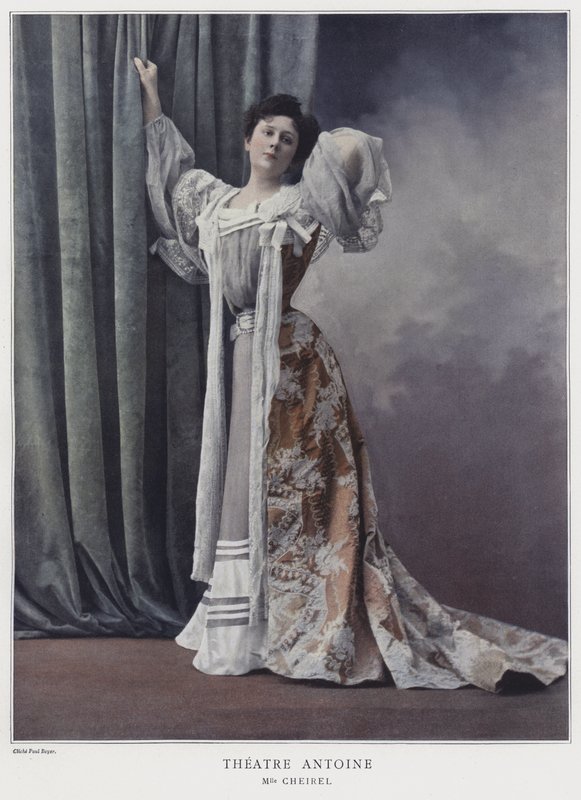 Jeanne Cheirel, atriz francesa (foto colorida) de Paul Boyer