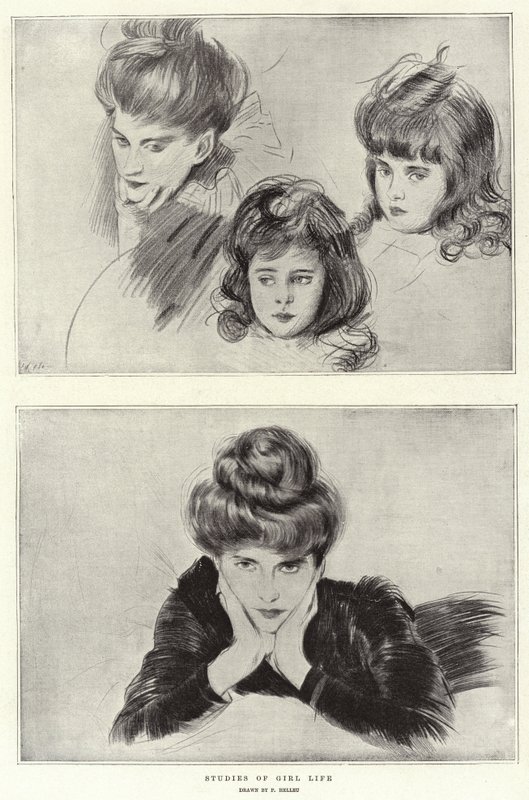 Estudos da Girl Life de Paul Cesar Helleu