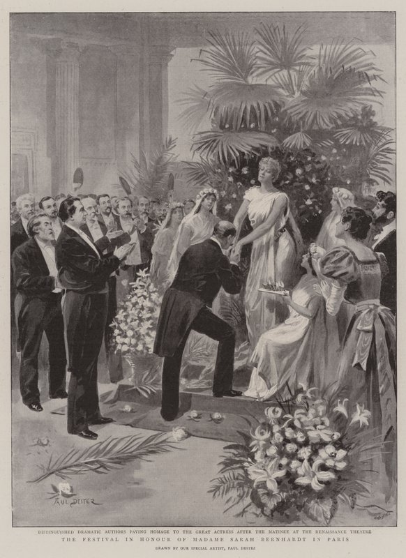 O Festival em honra da Madame Sarah Bernhardt em Paris de Paul Destez