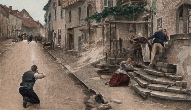 Un Brave (fotogravura a cores) de Paul Émile Boutigny