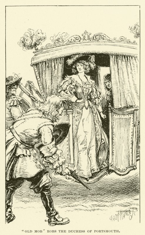 "Old Mobs" Robs the Duchess of Portsmouth (gravura) de Paul Hardy