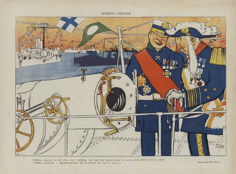 Entente Cordiale. Ilustração para o riso de Paul Iribe