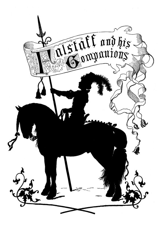 Frontispício de Falstaff e seus companheiros de Paul Konewka