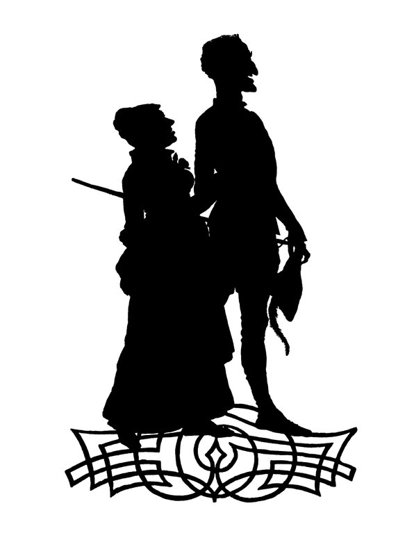 Marthe e Mefistófeles (gravura) de Paul Konewka