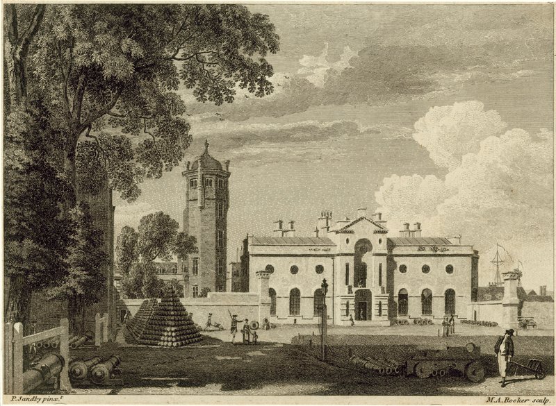 Academia militar real em Woolwich de Paul Sandby