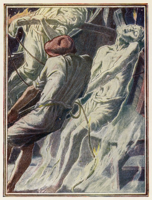 Ilustração para "O Antigo Marinheiro" de Coleridge (litografia a cores) de Paul Vincent Woodroffe