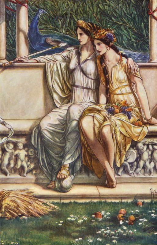 The Tempest de William Shakespeare, Acto IV, Cena 1 (cor litho) de Paul Vincent Woodroffe