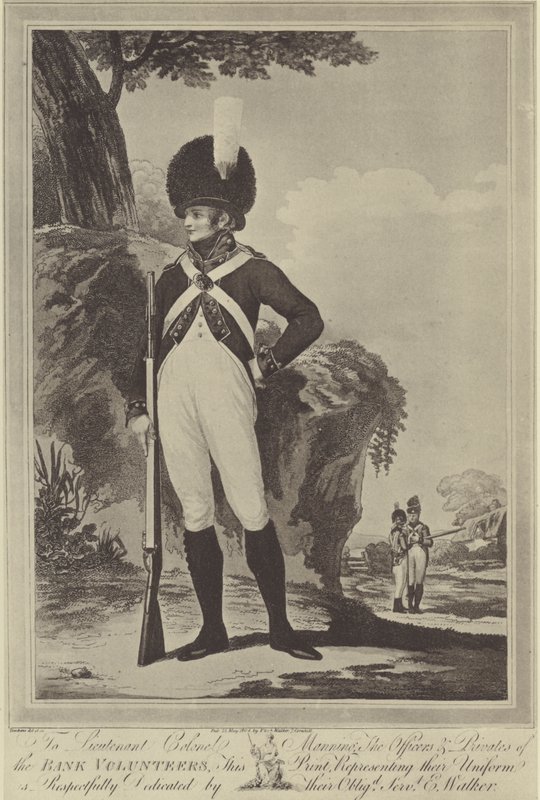 Banco Voluntário, 1804 de Peltro William Tomkins