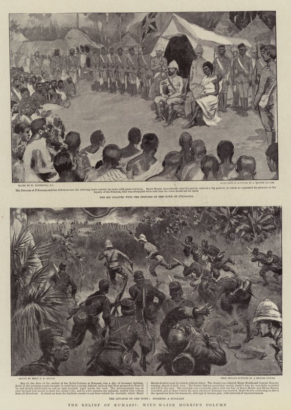 O Alívio de Kumassi, com a Coluna do Major Morris de Percy F.S. Spence