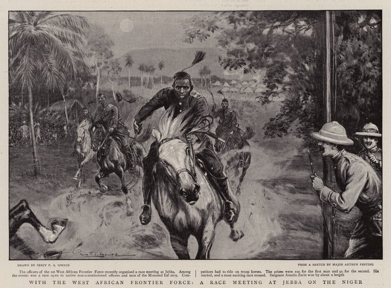 Com a Fronteira da África Ocidental, uma Reunião de Raça em Jebba, no Níger de Percy F.S. Spence
