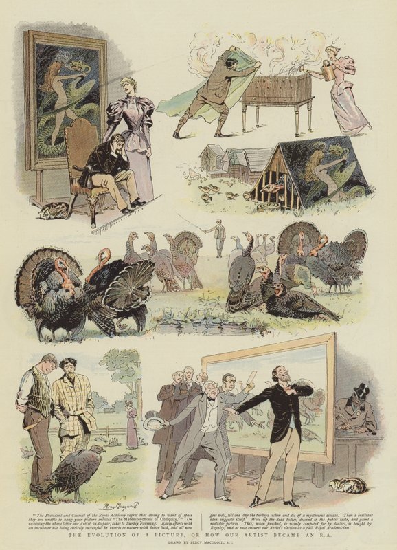 A evolução de uma imagem ou como nosso artista se tornou um RA (cromolito) de Percy Macquoid