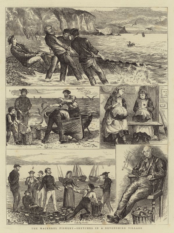 A pesca da cavala, esboços em uma vila de Devonshire de Percy Macquoid