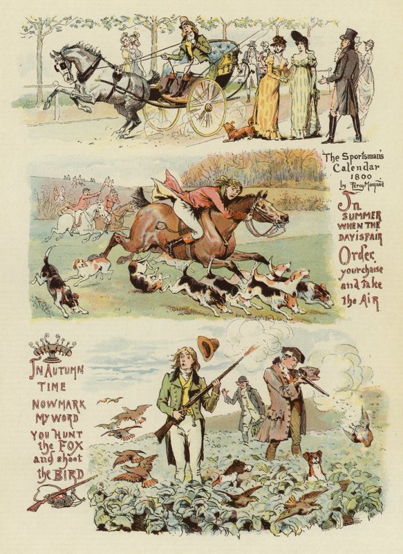 Calendário do esportista, 1800 de Percy Macquoid