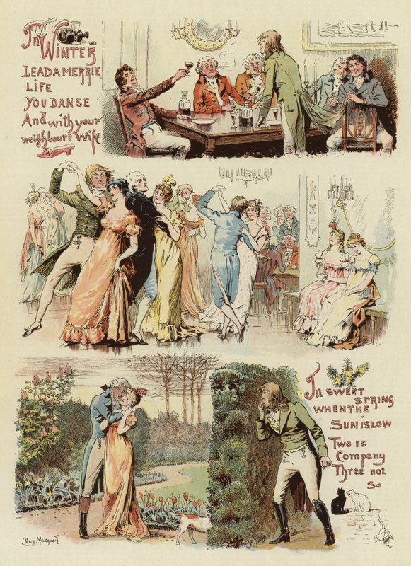 Calendário do esportista, 1800 de Percy Macquoid