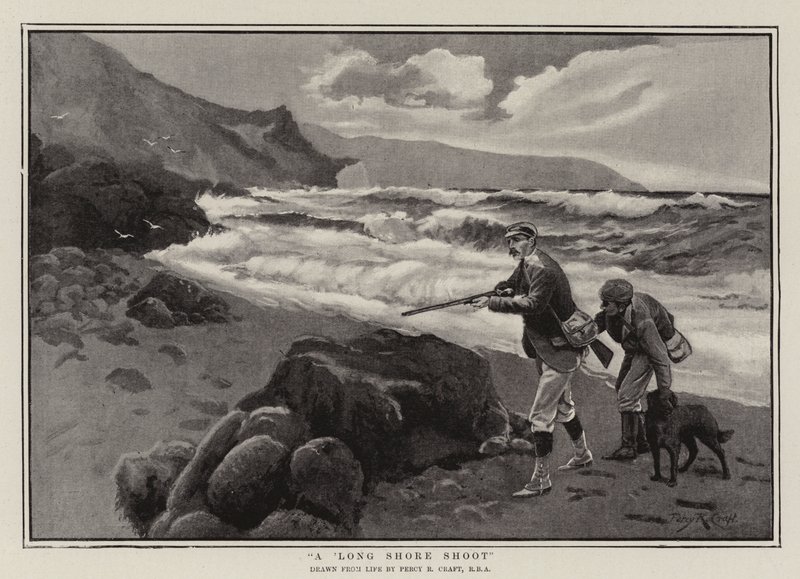 Um tiro da costa longa de Percy Robert Craft