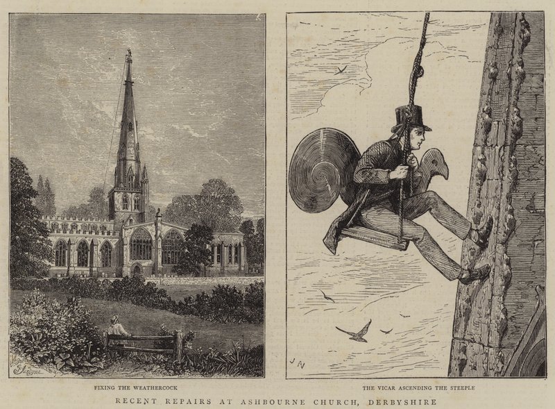 Reparações recentes em Ashbourne Church, Derbyshire de Percy William Justyne