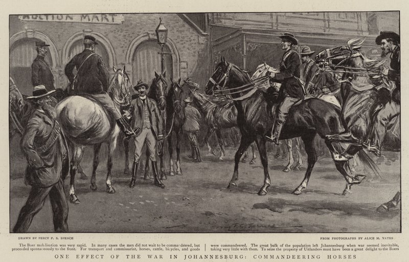 Um Efeito da Guerra em Joanesburgo, Cavalos Comandantes de Percy F.S. Spence