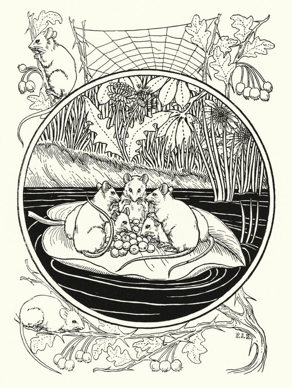 Ratos como navegadores (lito) de Percy James Billinghurst
