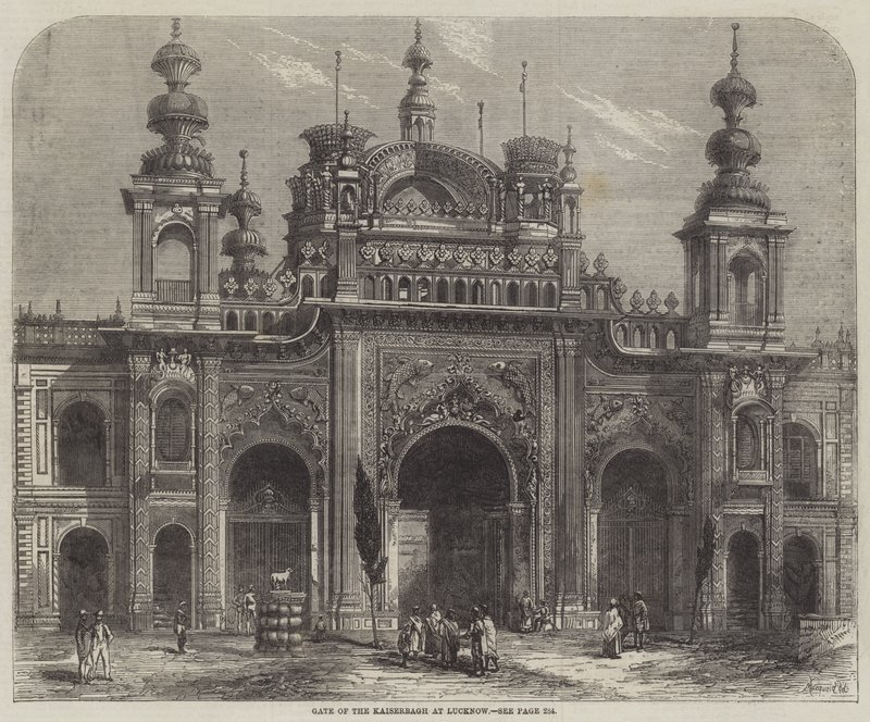 Portão do Kaiserbagh em Lucknow de Percy Macquoid
