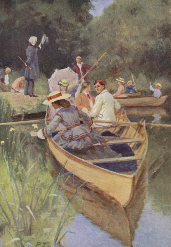Ilustração para Mulherzinhas de Louisa M Alcott (lito colorido) de Percy Tarrant