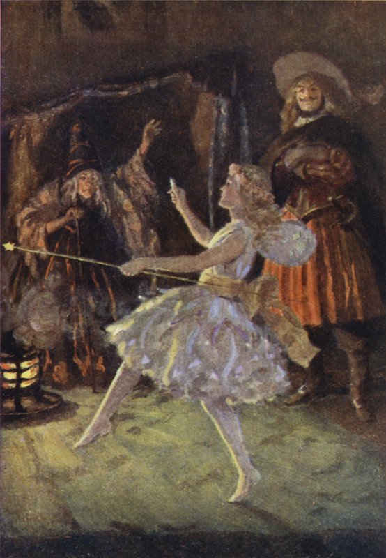 Ilustração para Pequenas Mulheres por Louis M Alcott (cor litho) de Percy Tarrant