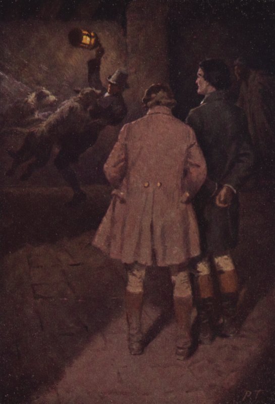 Ilustração para Wuthering Heights por Emily Bronte (lito colorido) de Percy Tarrant