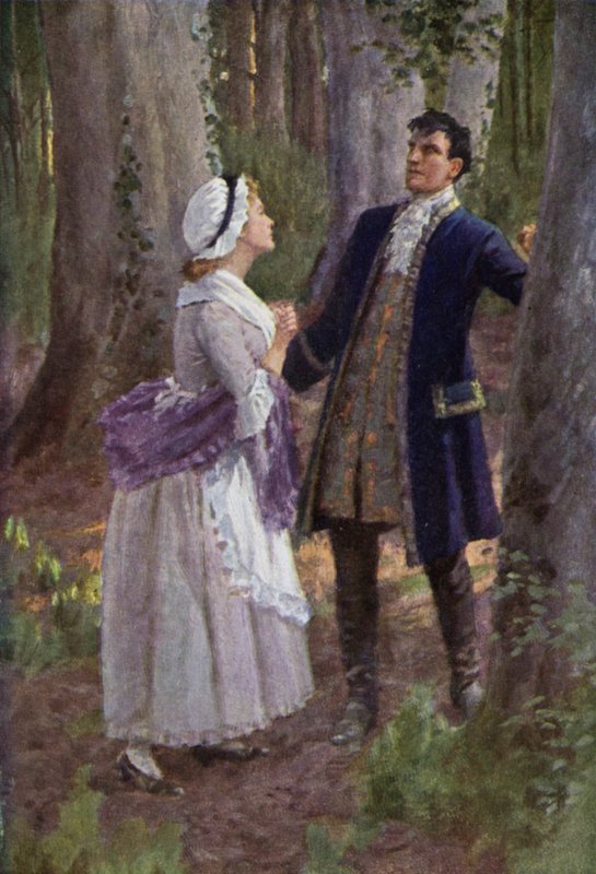 Ilustração para Wuthering Heights por Emily Bronte (lito colorido) de Percy Tarrant