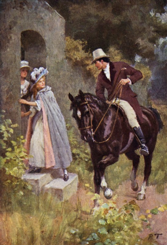 Ilustração para Wuthering Heights por Emily Bronte (lito colorido) de Percy Tarrant