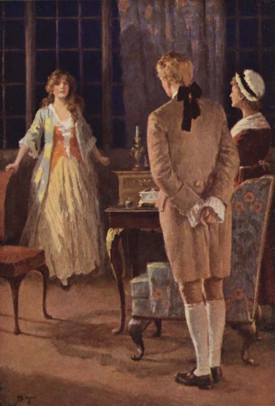 Ilustração para Wuthering Heights por Emily Bronte (cor litho) de Percy Tarrant