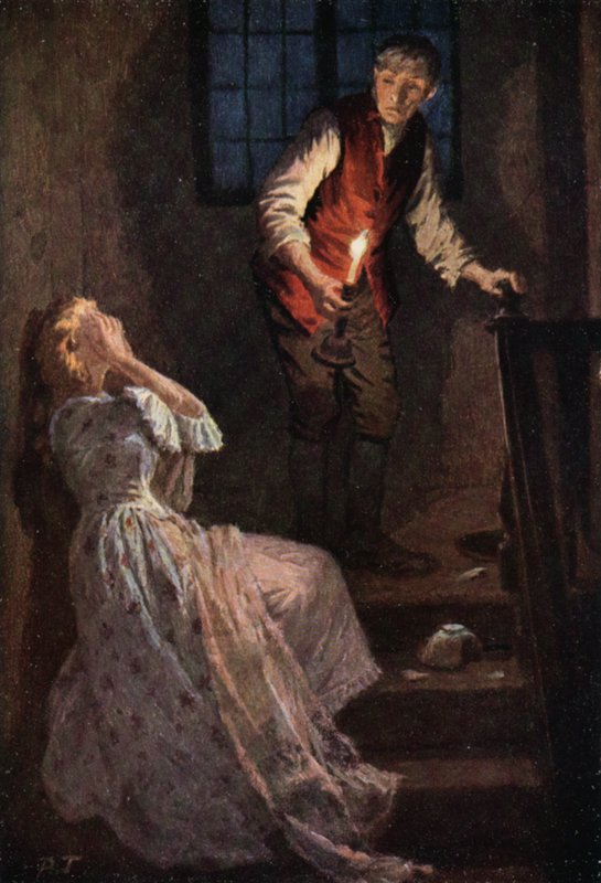Ilustração para Wuthering Heights por Emily Bronte (cor litho) de Percy Tarrant