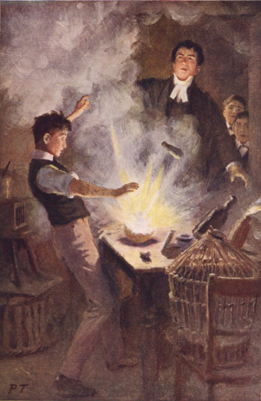 Up Went the Whole into a Great Blaze (lito colorido) de Percy Tarrant