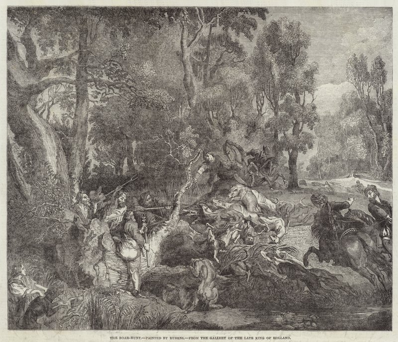 A caçada ao javali de Peter Paul Rubens