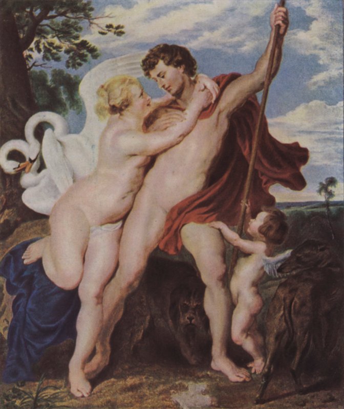Vênus e Adonis de Peter Paul Rubens