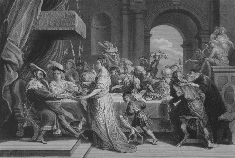 A morte de João Batista de Peter Paul after Rubens