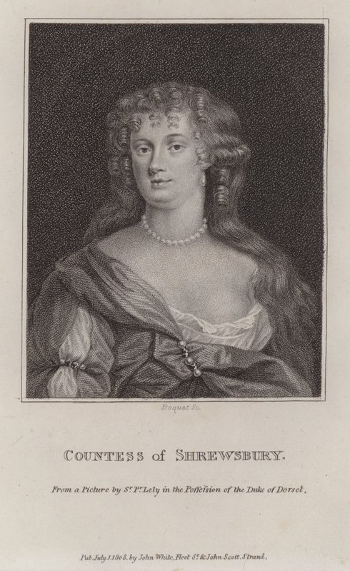 Anna Maria Talbot, Condessa de Shrewsbury (gravura) de Peter (after) Lely