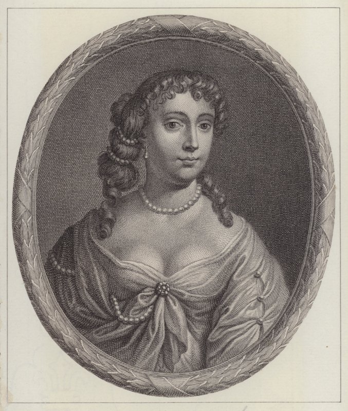 Anne Hyde, Duquesa de York, primeira esposa do Rei James II (gravura) de Peter (after) Lely