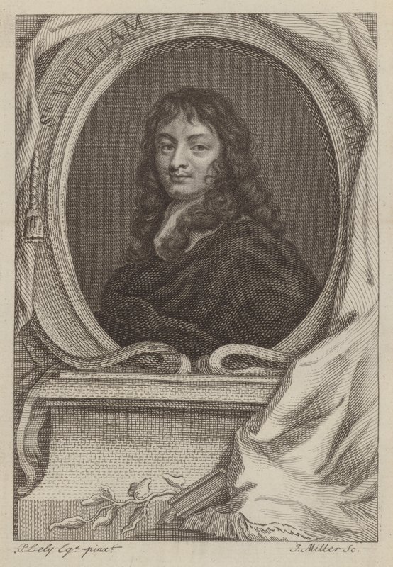 Sir William Temple, diplomata e escritor inglês (gravura) de Peter (after) Lely