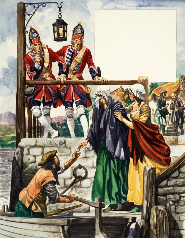 Bonnie Prince Charlie escapa para Skye de Peter Jackson