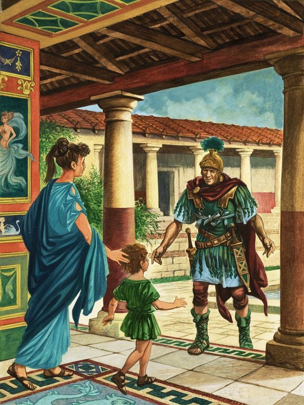 Confortos de casa em tempos romanos de Peter Jackson