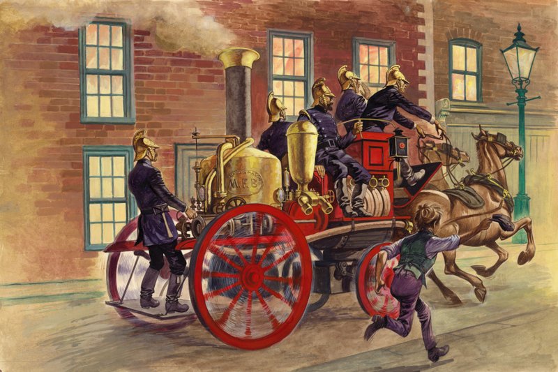 Motor de fogo de Londres de c 1860 de Peter Jackson
