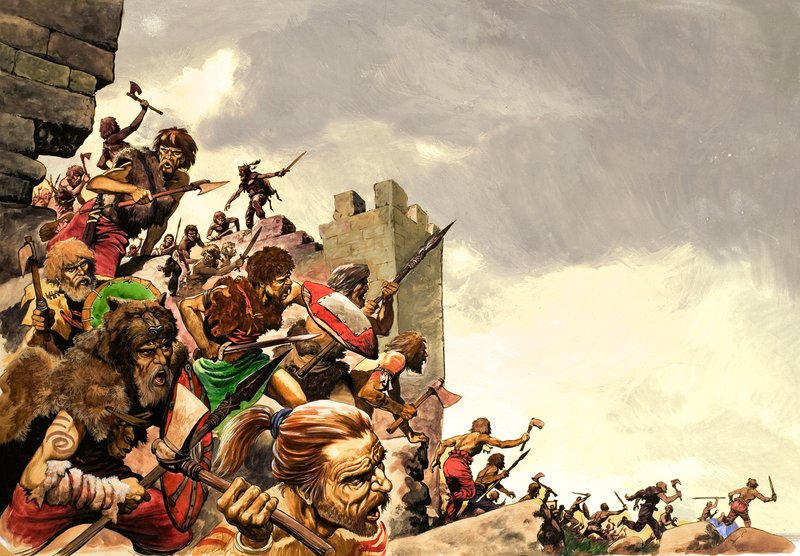 Guerreiros pict invadem a Grã-Bretanha de Peter Jackson